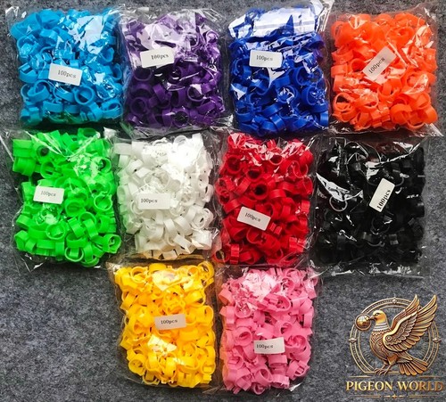 100 coloured 8mm plastic - coloured,